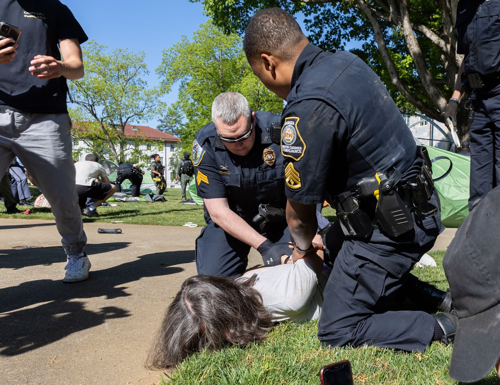 Samuel Livingston, an associate professor of Africana Studies at Morehouse College, notes that like the Emory protests, there was an anti-war agenda running through the Civil Rights Movement. (Arvin Temkar/The Atlanta Journal-Constitution/TNS)