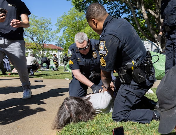 Samuel Livingston, an associate professor of Africana Studies at Morehouse College, notes that like the Emory protests, there was an anti-war agenda running through the Civil Rights Movement. (Arvin Temkar/The Atlanta Journal-Constitution/TNS)