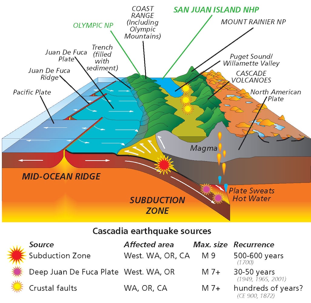 SLIDESHOW: Geologic illustrations explain the Cascadia subduction