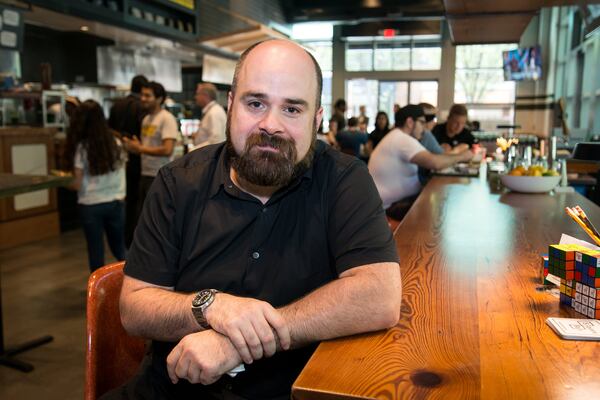 Chef Todd Ginsberg at the Canteen “mini food hall.” CONTRIBUTED BY MIA YAKEL