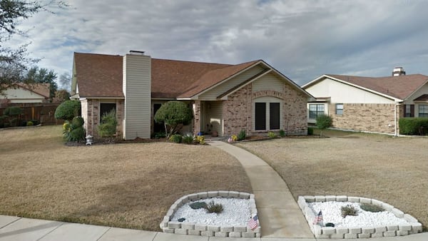 A January 2012 Google Street View image shows Rebecca Anderson's home at 4307 Tamarix Court in Mesquite, Texas. Anderson, who ran a day care center out of her home, was arrested Saturday, Sept. 15, 2018, on charges of endangering a child through criminal neglect and injury to a child after police investigators executing a search warrant the day before say they found children bound and strapped into car seats in her closet and bathroom.