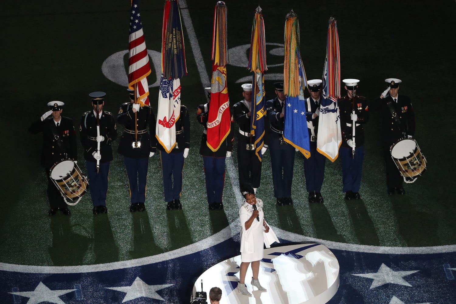 Super Bowl 53: Gladys Knight sings the national anthem