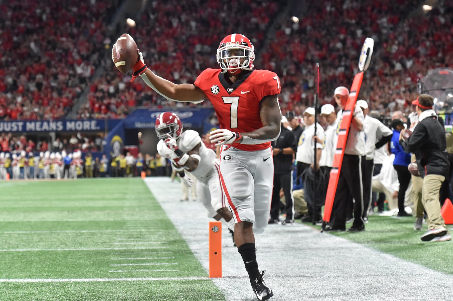 Photos: Bulldogs battle Alabama in SEC Championship game