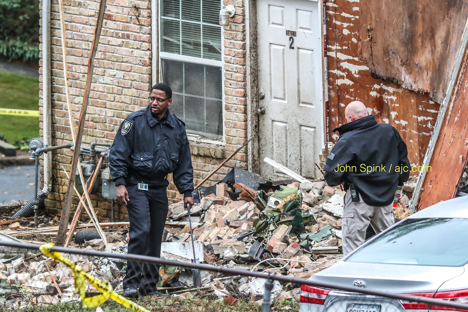 PHOTOS: Plane hits townhome complex in DeKalb County