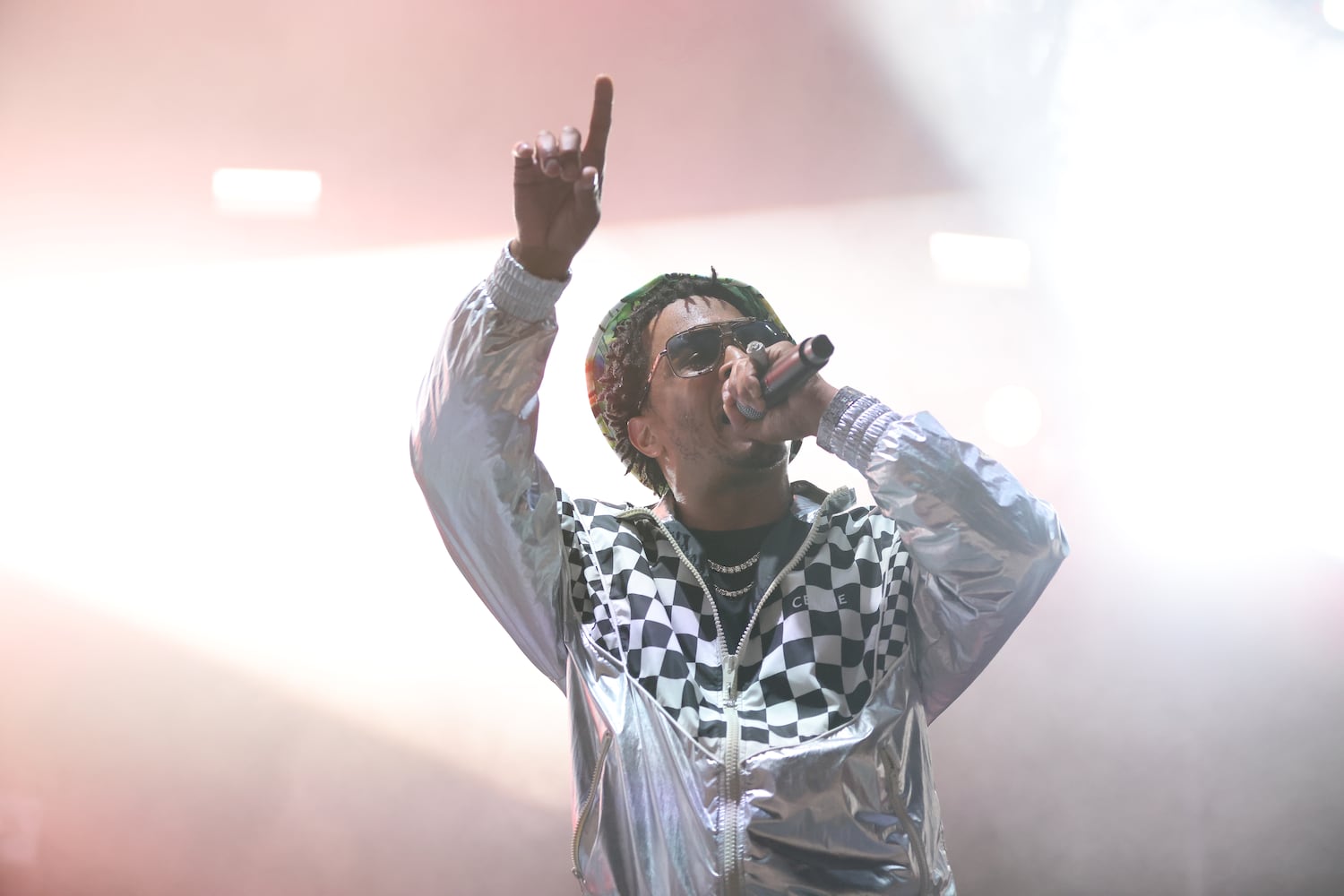 Rapper and producer T.I. performs as a headliner on the Sound Stage after Burna Boy canceled on Sunday, October 10, 2021. Miguel Martinez for The Atlanta Journal-Constitution