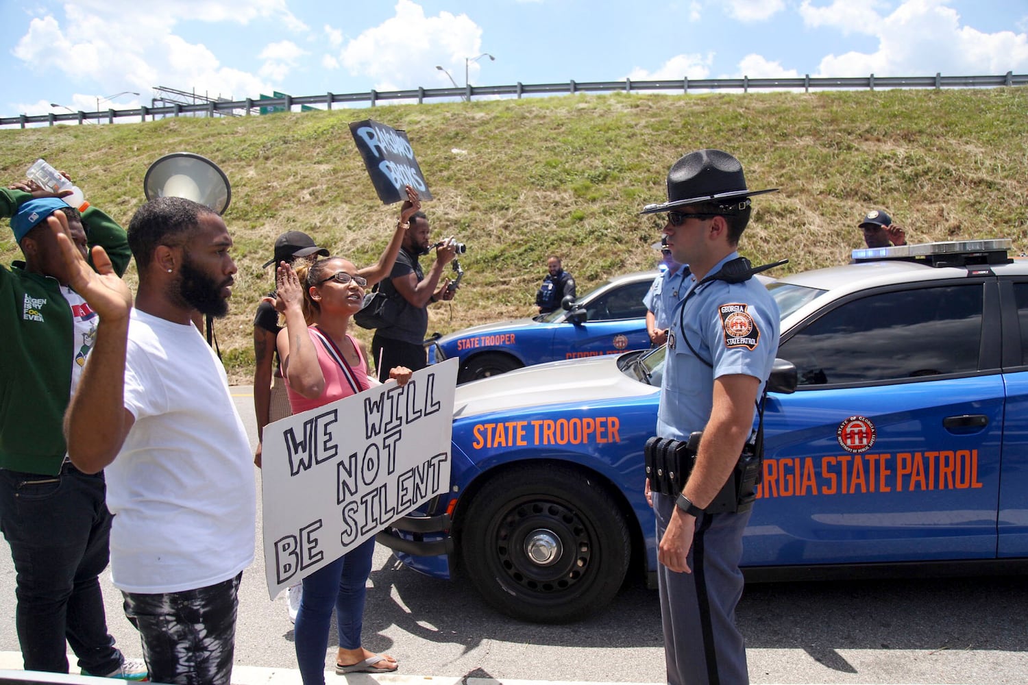 PHOTOS: Protesters gather in Atlanta over Friday’s police shooting