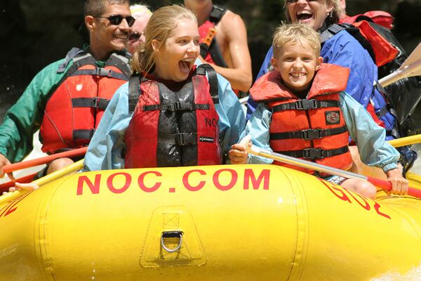 Nantahala offers rafting trips on eight rivers throughout the Southeast. Photo courtesy of Nantahala Outdoor Center I chose images from the Nantahala River to reflect that it is a trip for all ages to enjoy——a great introduction to whitewater. Its clear waters and forgiving waves have made the Nantahala one of the nation's favorite rivers.