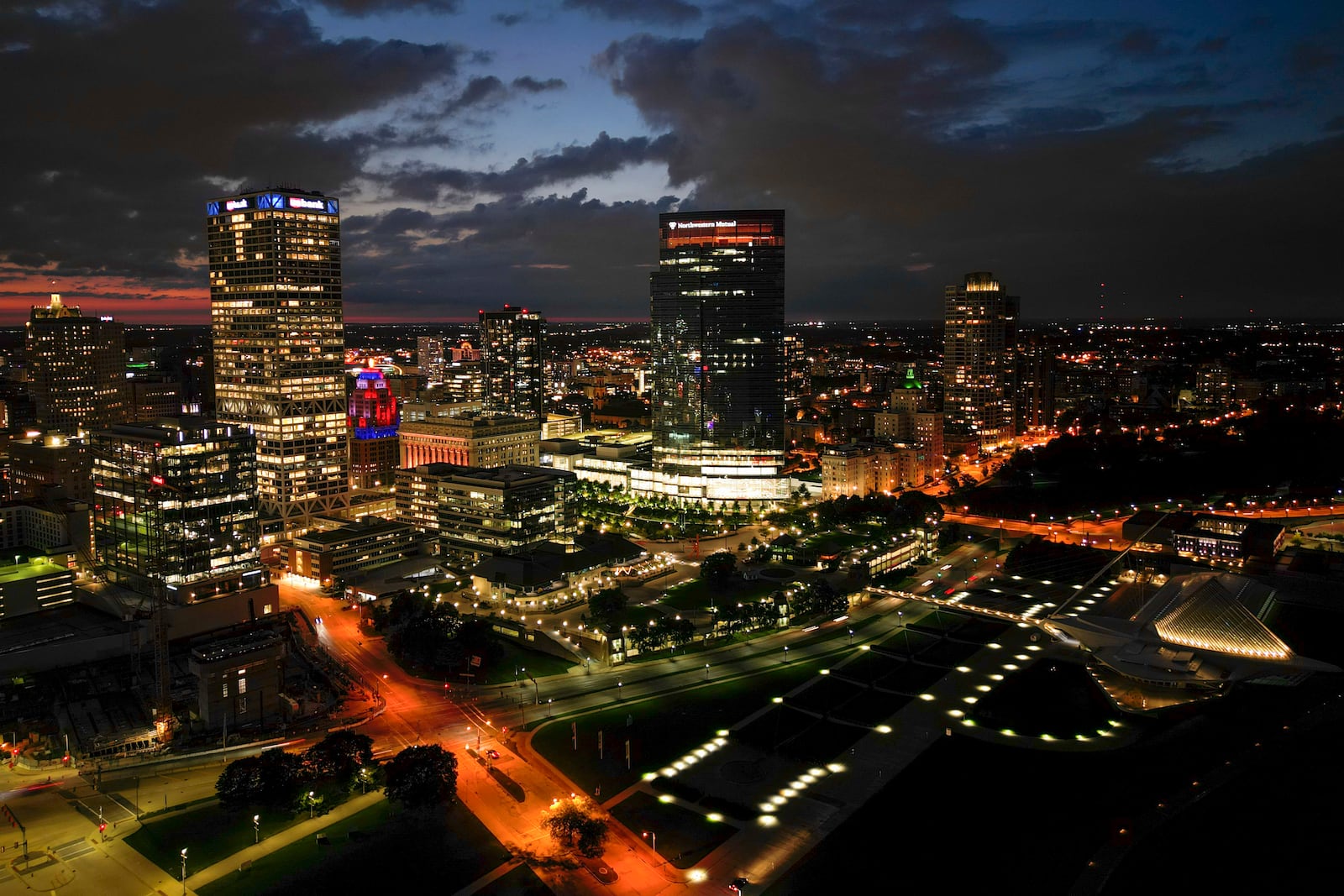 FILE - Buildings stand in the Milwaukee skyline, Sept. 6, 2022, in Milwaukee. (AP Photo/Morry Gash, File)