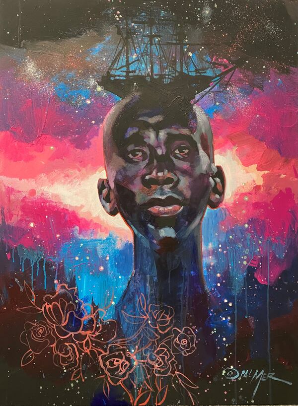 "Man Next" by Atlanta-based artist Charly Palmer. Photo credit: Charly Palmer