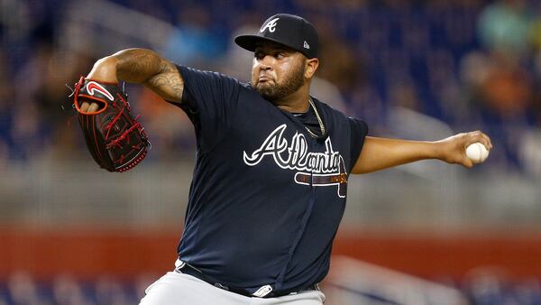 Braves reliever Luiz Gohara pitched the final three innings Thursday for a save in his first major league relief appearance.