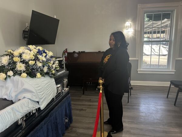 Atlanta councilwoman Andrea Boone attended a public viewing for Cornelius Taylor, a homeless man killed when the city cleared a homeless encampment.