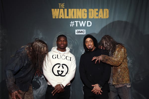 ATLANTA, GA - JANUARY 31:  Tarik Cohen (L) and Dallas Austin attend The Walking Dead Super Bowl Party on January 31, 2019 in Atlanta, Georgia.  (Photo by Tasos Katopodis/Getty Images for AMC)