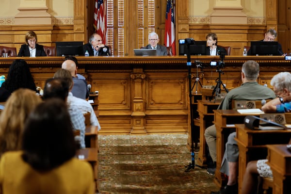 The  State Election Board of Georgia discussed its performance review of Fulton County's elections on Monday, Aug. 22, 2022. Miguel Martinez / miguel.martinezjimenez@ajc.com