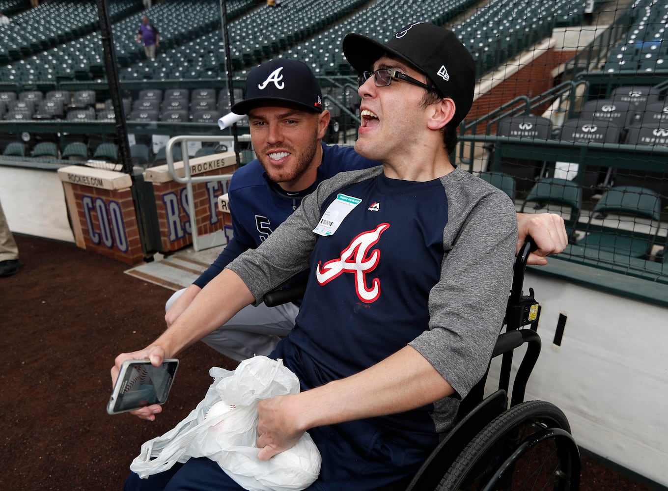 Photos: Braves seek another win over the Rockies