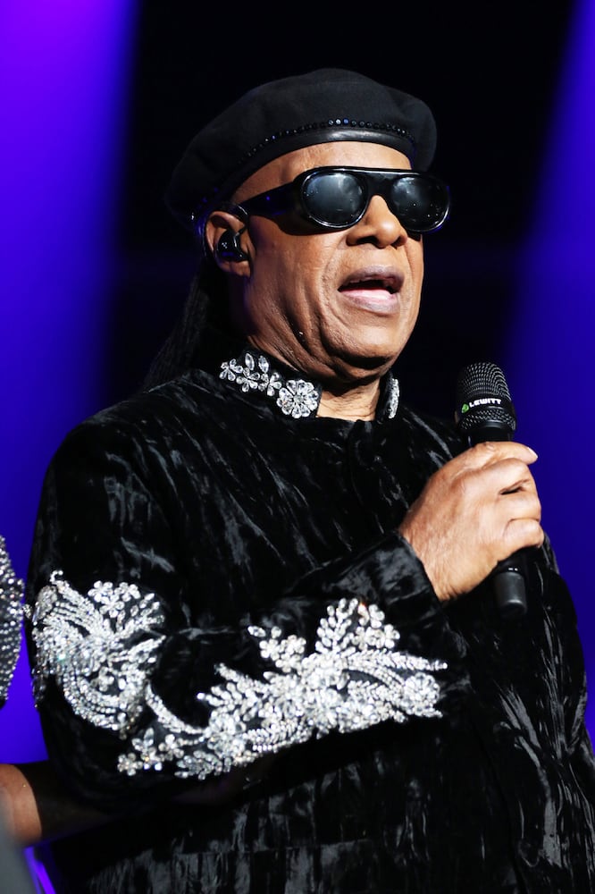 Stevie Wonder entertained a sold out State Farm Arena crowd on Saturday, October 19, 2024. He was escorted onstage by his daughter Aisha Morris and son Kailand Morris on his "Sing Your Song! As We Fix Our Nation's Broken Heart" tour.
Robb Cohen for the Atlanta Journal-Constitution