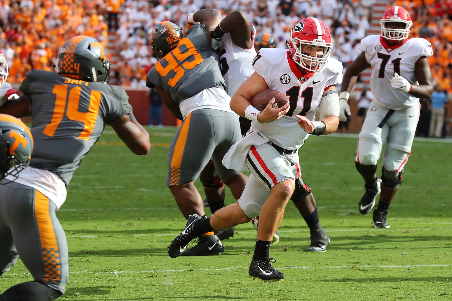 Photos: Bulldogs seek revenge against Tennessee