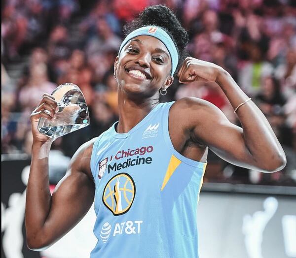 Diamond DeShields, the 2011 and 2013 player of the year from Norcross, plays in the WNBA. She's hold the trophy for winning the WNBA all-star game skills competition in 2019. 