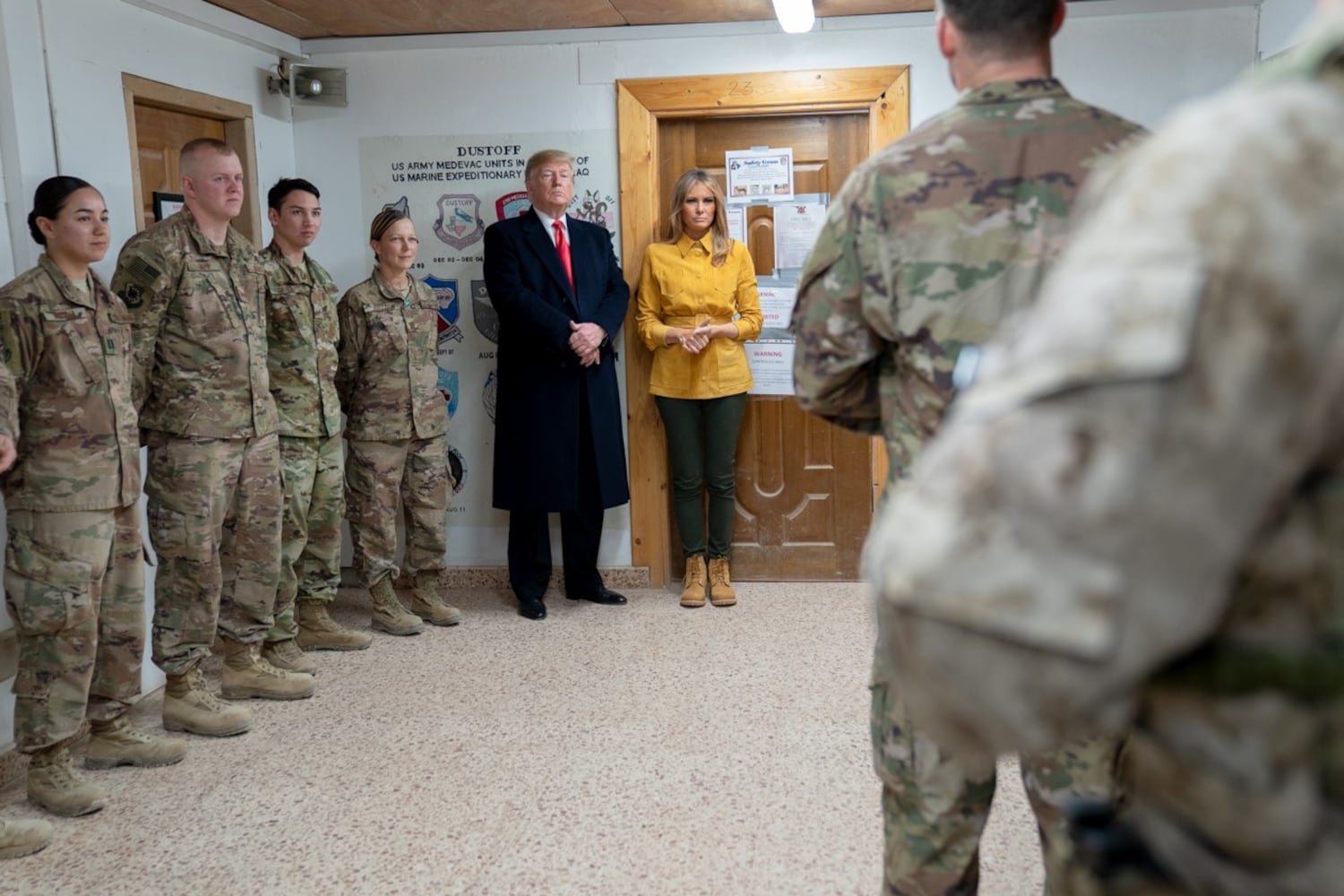 Trump makes unannounced visit to troops in Iraq