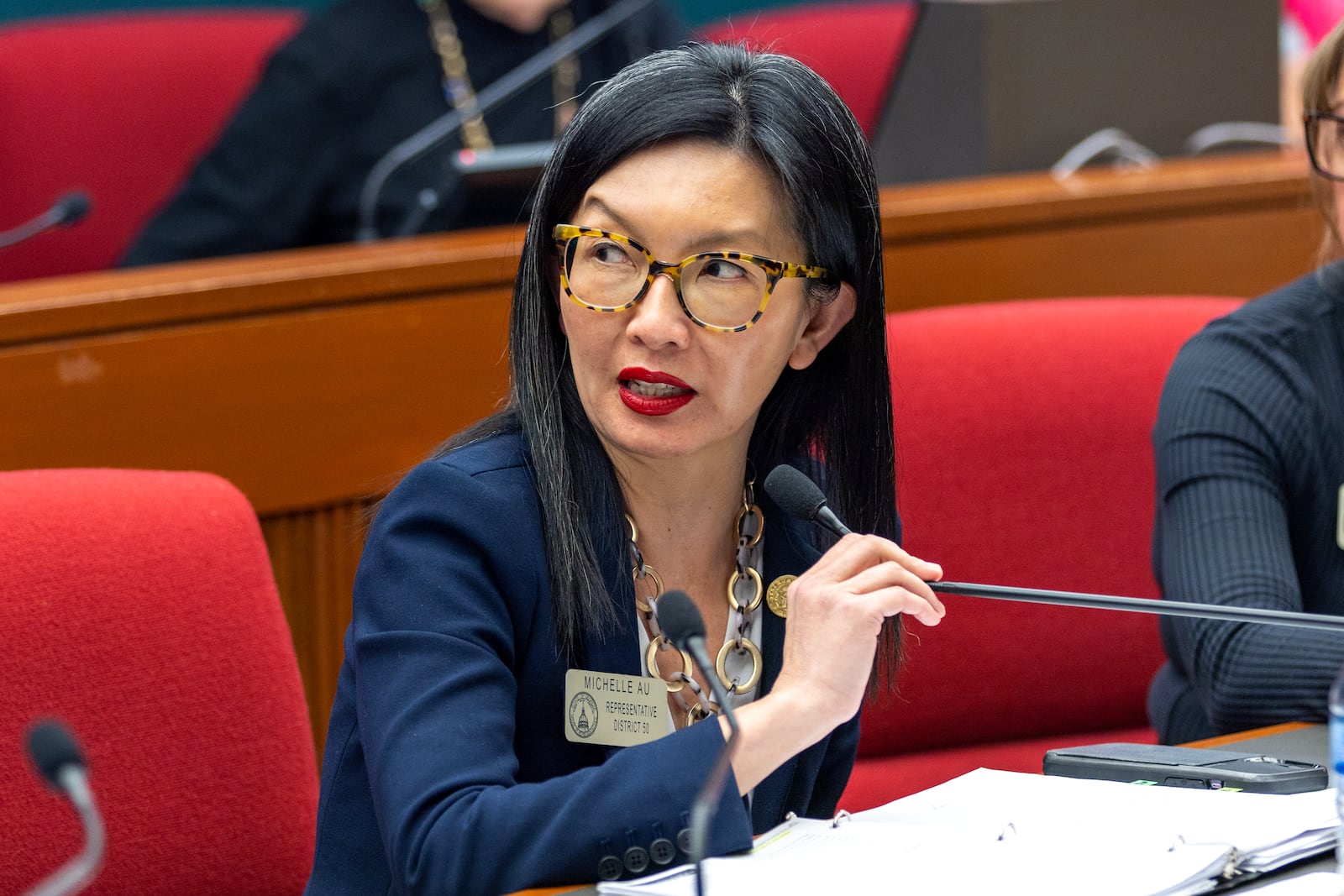 State Rep. Michelle Au, D-Johns Creek, has joined Democrats critical of Rep. Mesha Mainor,D-Atlanta. (Arvin Temkar/The Atlanta Journal-Constitution)