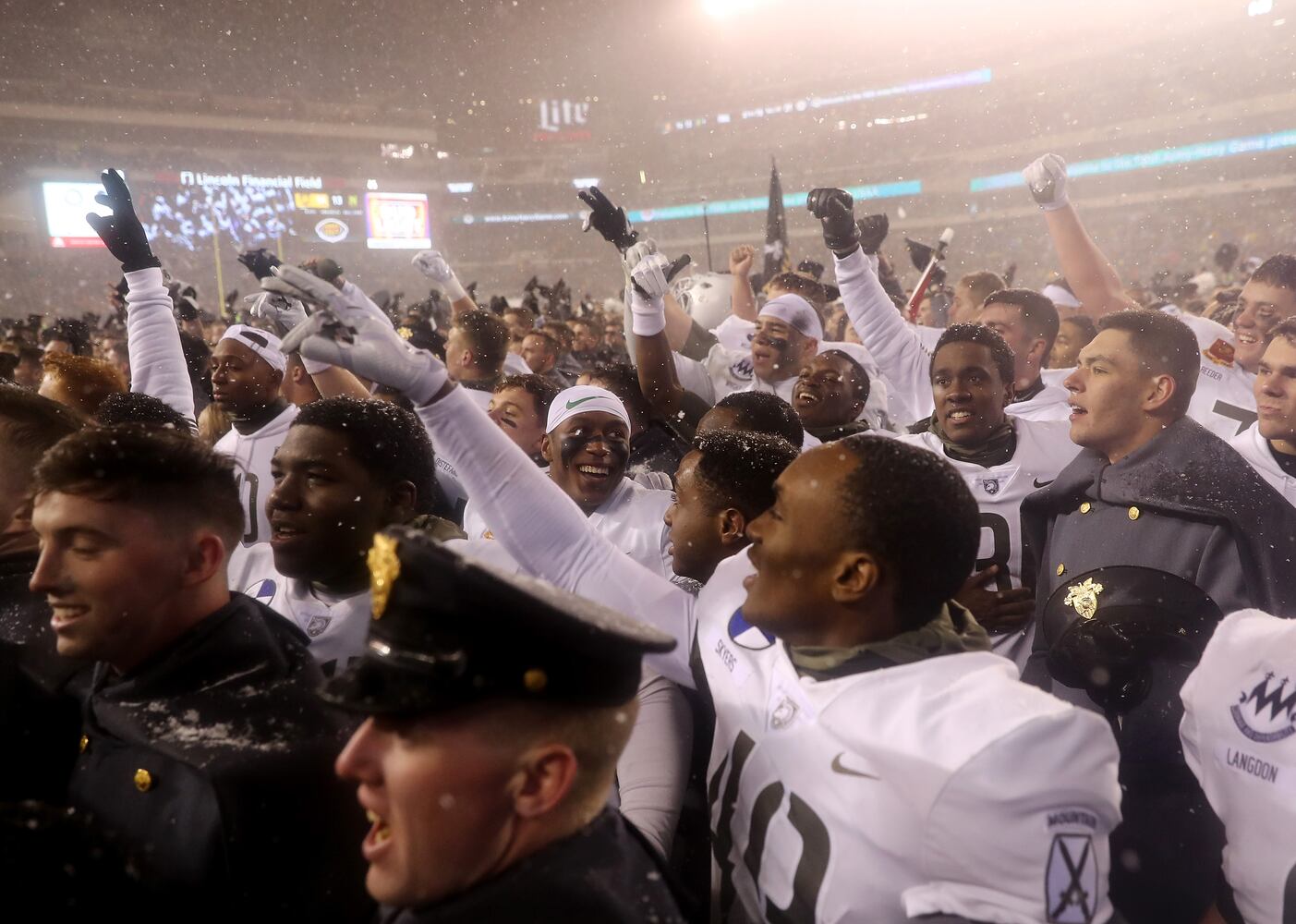 Photos: Army edges Navy in the snow