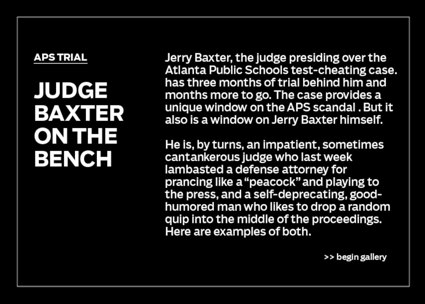 Judge Baxter on the bench