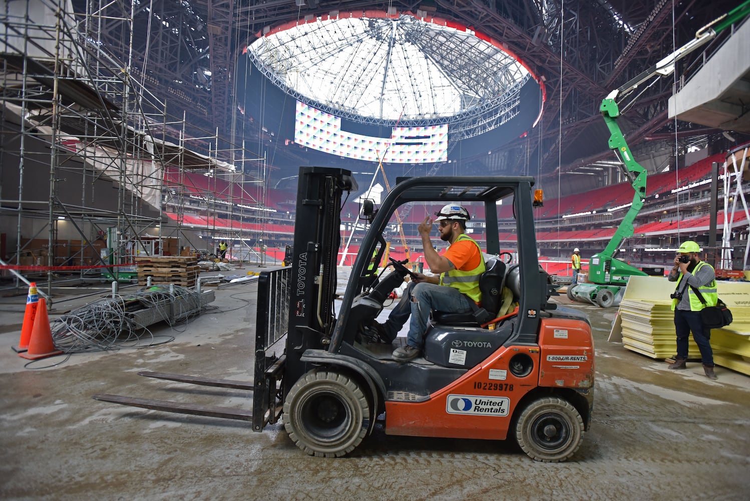 Photos: The latest look at the Falcons’ new Mercedes-Benz Stadium