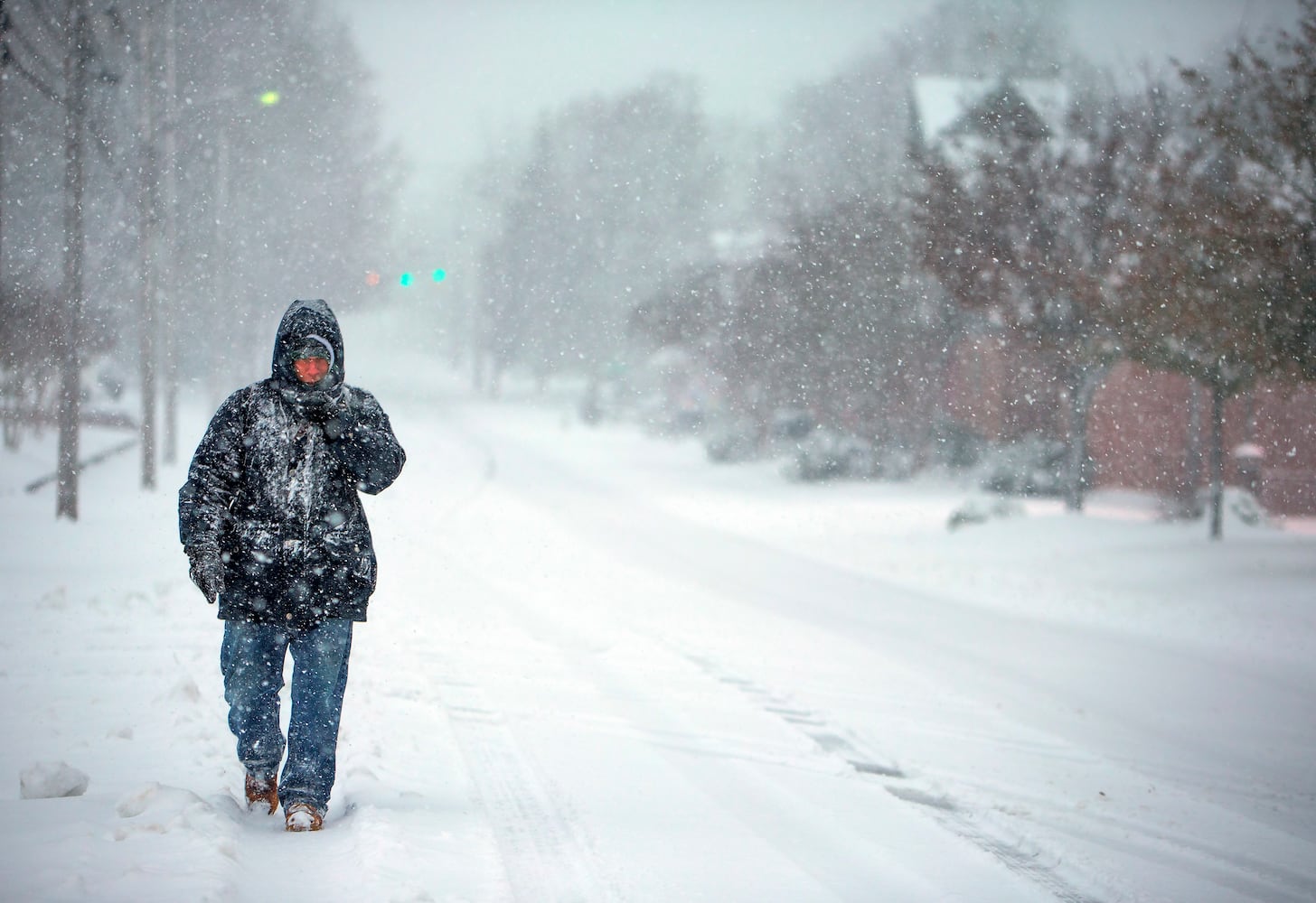 Photos: Winter storm blankets South in snow, ice