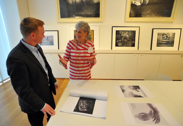 “Lucinda is very engaged, very passionate, very active,” High photography curator Brett Abbott (left, with Bunnen) says of the 2013 Nexus Award recipient. The honor was bestowed by the Atlanta Contemporary Art Center (which she helped found 40 years ago) for her artistry and patronage. 