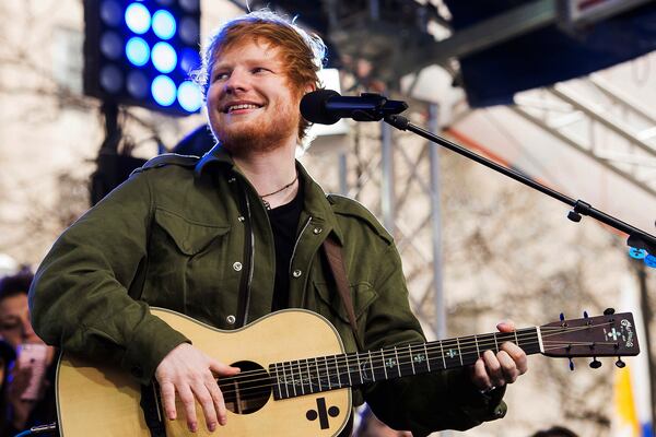  Ed Sheeran will play a double shot of shows in Duluth. (Photo by Charles Sykes/Invision/AP)