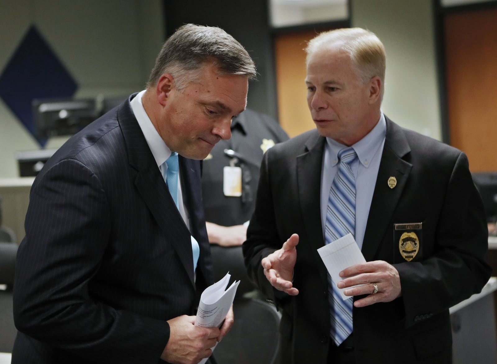 John Melvin (left) has been second-in-command at the GBI to Michael Register.