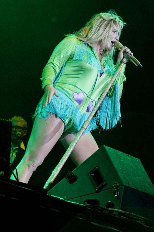 Kesha didn't hold back much in her set. Photo: Melissa Ruggieri/AJC