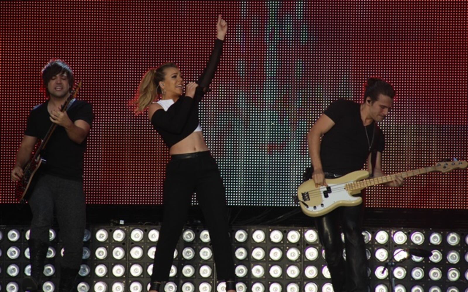 The Band Perry sizzled during their set. Welcome to Shaky Boots! Photo: Melissa Ruggieri/AJC