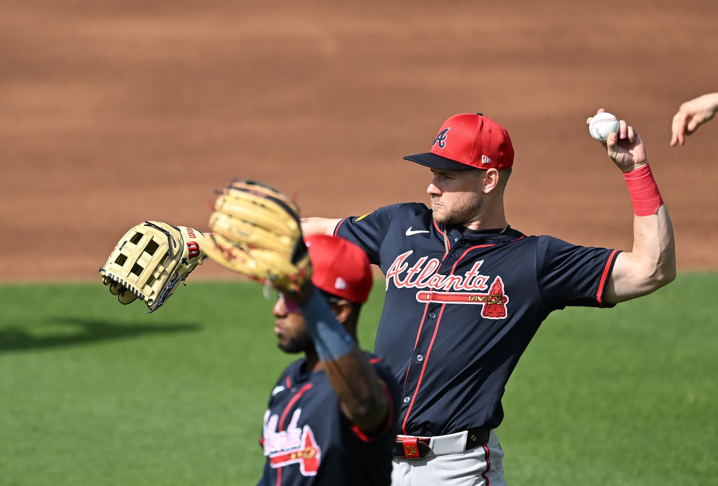 First full-squad spring training workouts