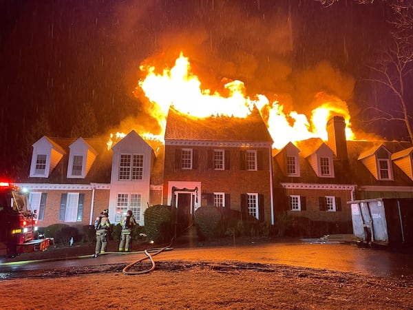 The fire destroyed the main home.