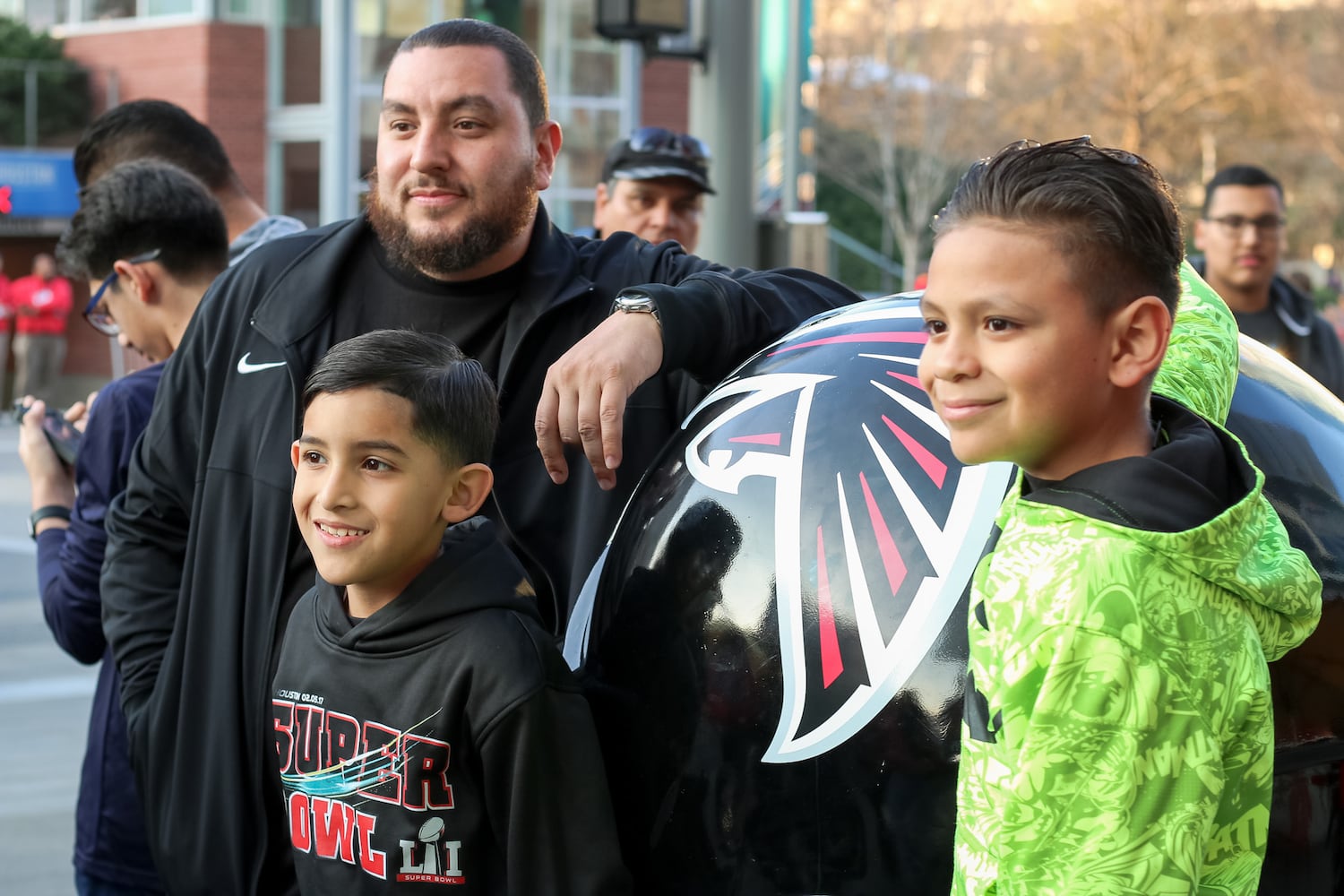 Falcons fans in Houston