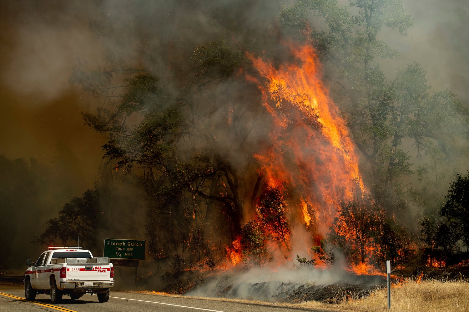 Carr Fire burns in Northern California