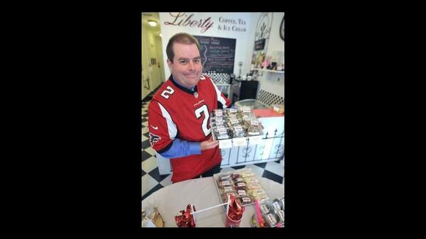 Flowery Branch mayor Mike Miller has made a friendly Super Bowl bet involving some Hall County business products. (Credit: Gainesville Times)