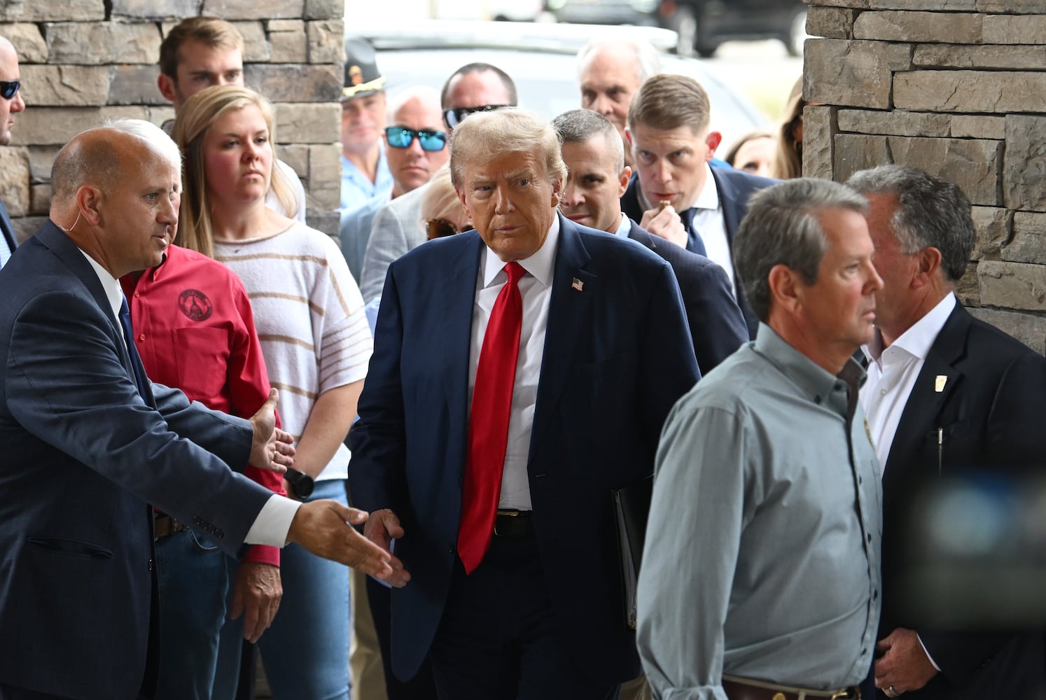 Donald Trump, Brian Kemp jointly presser