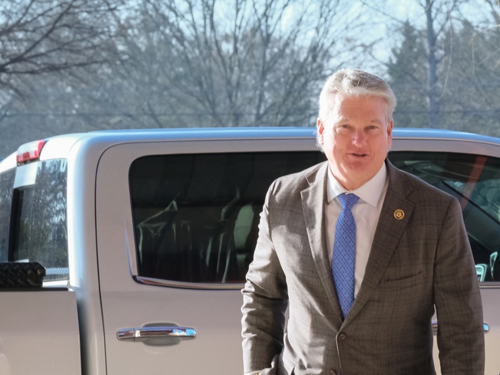 The campaign of U.S. Rep. Mike Collins, R-Jackson, paid for two billboards ahead of President Joe Biden's visit to Atlanta on Saturday.
