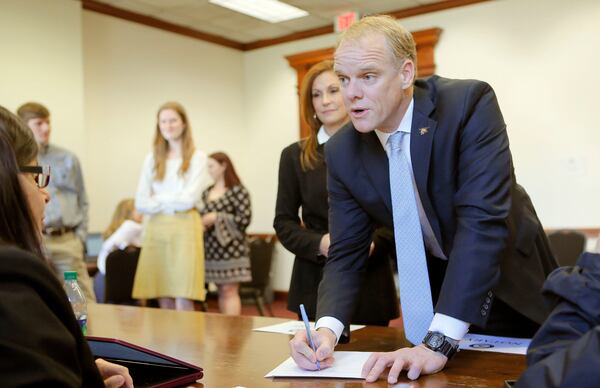 Clay Tippins says he entered the Republican race for governor when he was unable to recruit someone to serve as a business-friendly alternative to Lt. Gov. Casey Cagle. BOB ANDRES /BANDRES@AJC.COM