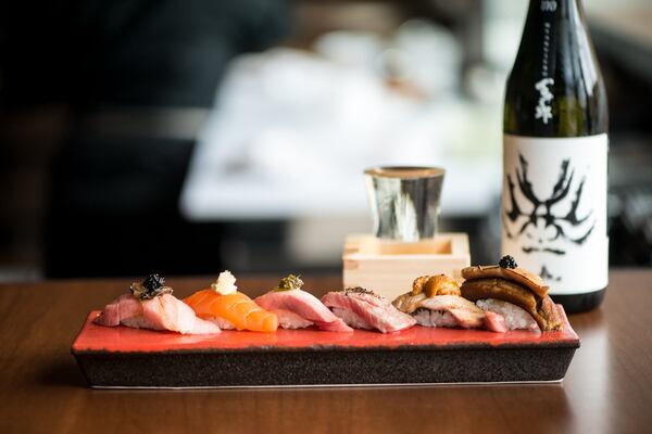 Contemporary Nigiri Sushi. Photo credit- Mia Yakel.