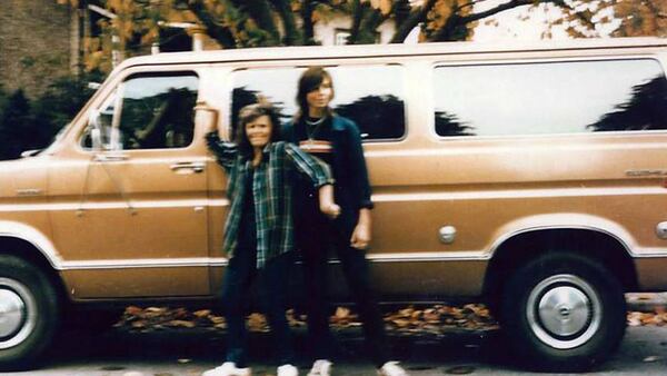 Pictured are Jay Cook, 20, and Tanya Van Cuylenborg, 18, with the brown Ford Club Wagon van they drove to Seattle the day of their 1987 disappearance.