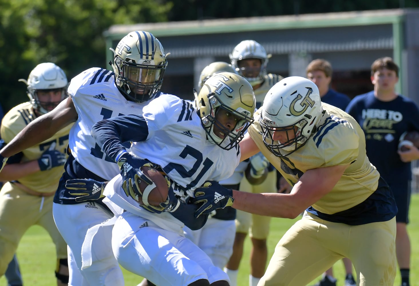 Photos: Georgia Tech puts on the pads at spring practice