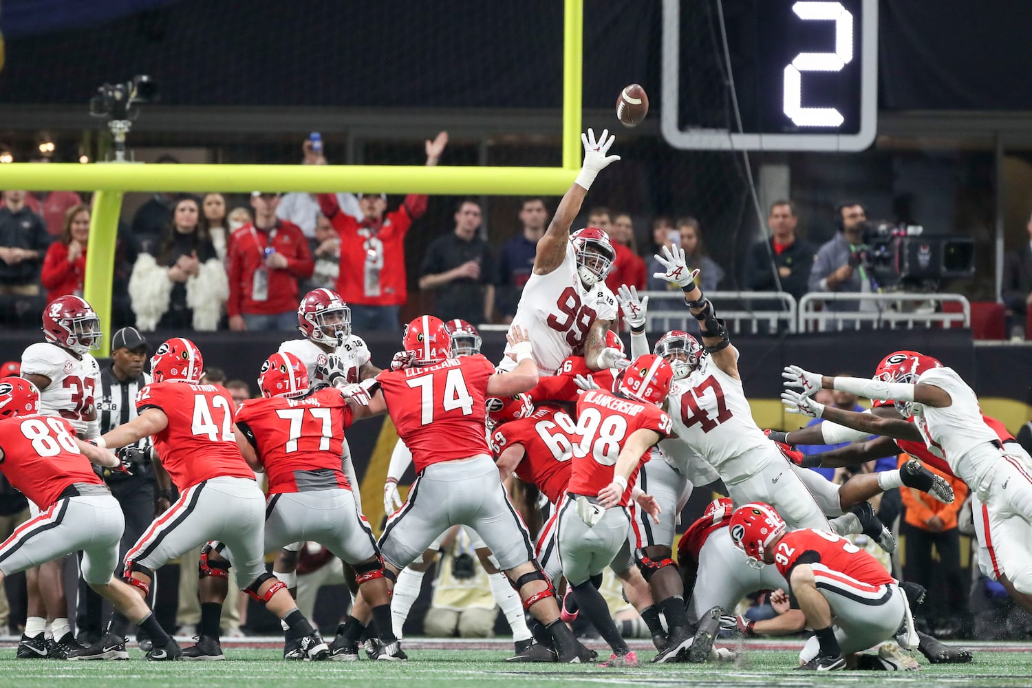 Photos: Bulldogs battle Alabama for national title