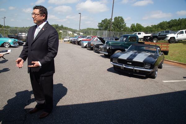 United States Attorney for the Northern District of Georgia B.J. Pak answers questions after a news conference about the recent arrest of construction company owner Juan Antonio Perez, in Cartersville Wednesday, May 8, 2019. In a recent raid, agents seized documents, high-priced vehicles, and other property from Perez’ homes and businesses in Cartersville, Rossville and in Hixson, Tennessee. STEVE SCHAEFER / SPECIAL TO THE AJC