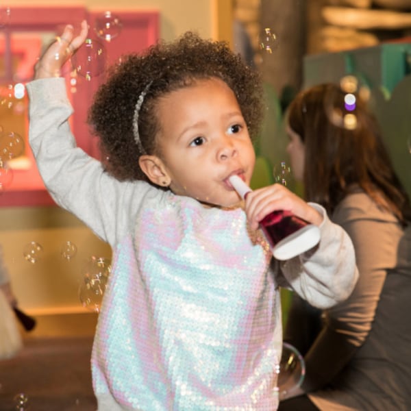 The Children’s Museum of Atlanta’s annual Bubble Bash lets kids count down to 2025 at three different sessions. Courtesy of Children's Museum of Atlanta