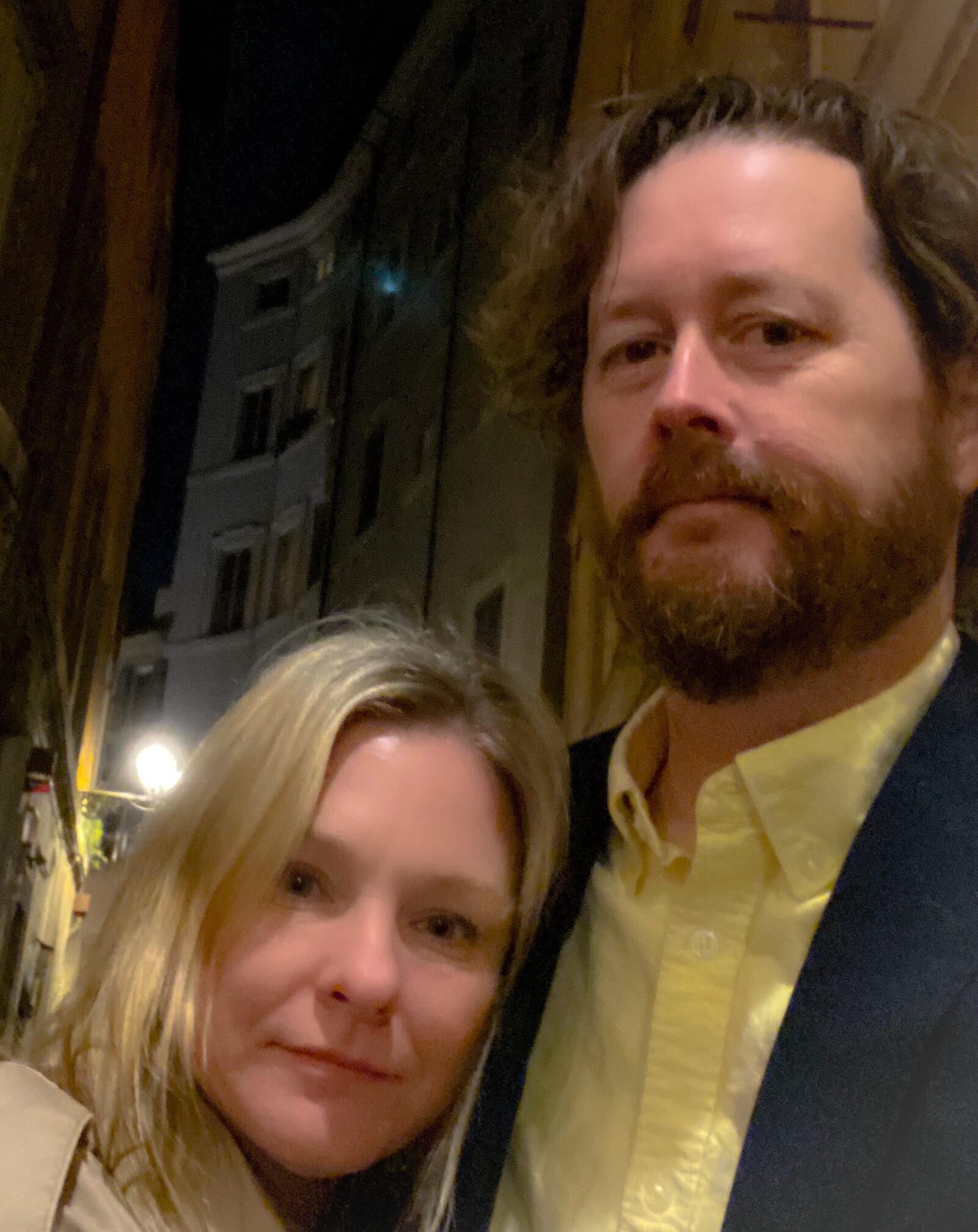 Elizabeth and Jeff Moore of Atlanta vacationed in Rome while their teenage son went on a spring break trip with his school. They were outside a pizzeria near Piazza Navona. CONTRIBUTED