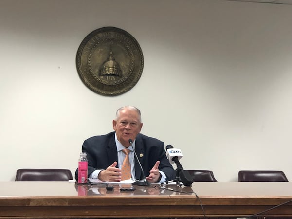 Georgia House Speaker David Ralston speaks to the media about his priorities for the 2022 session of the General Assembly during a media briefing on Thursday, Jan. 6, 2022. MARK NIESSE / MARK.NIESSE@AJC.COM