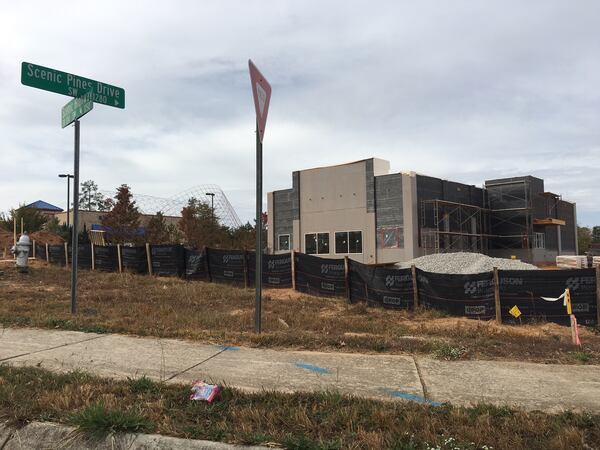 Recent and current construction on Scenic Highway in Snellville and Lawrenceville has included a new Cook Out restaurant, an upcoming Cracker Barrel and a soon-to-open dine-in movie theater. TYLER ESTEP / TYLER.ESTEP@COXINC.COM