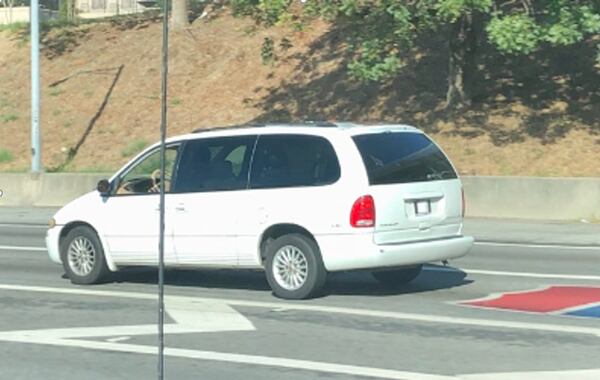 Police said this is a photo of the minivan driven by the shooter.